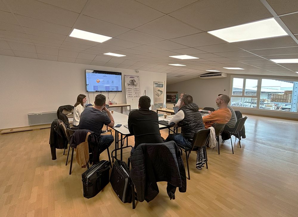 Equipe pendant un accompagnement et formation