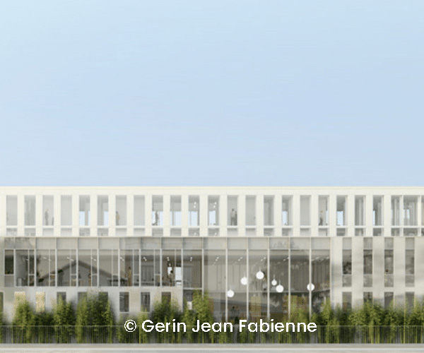 Chantier restructuration extension lycee albert camus bois colombes