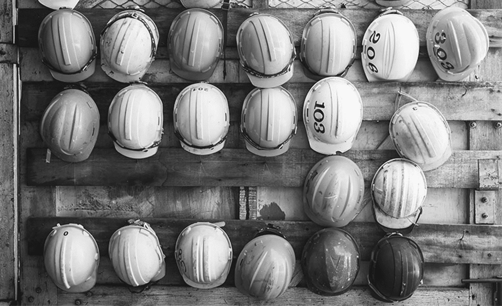 Casques de chantier