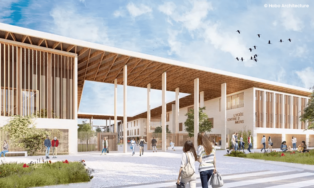 chantiers a la une btp lycee entre deux mers creon