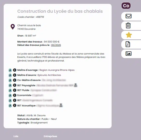 le lycee chablais douvaine fiche chantier