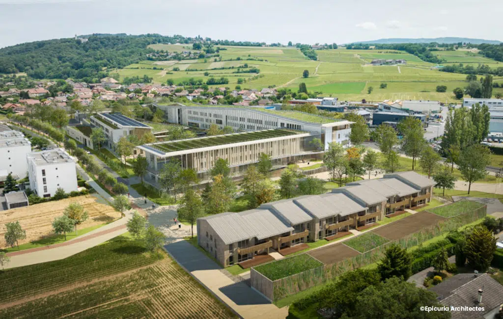 lycee douvaine vue aerienne