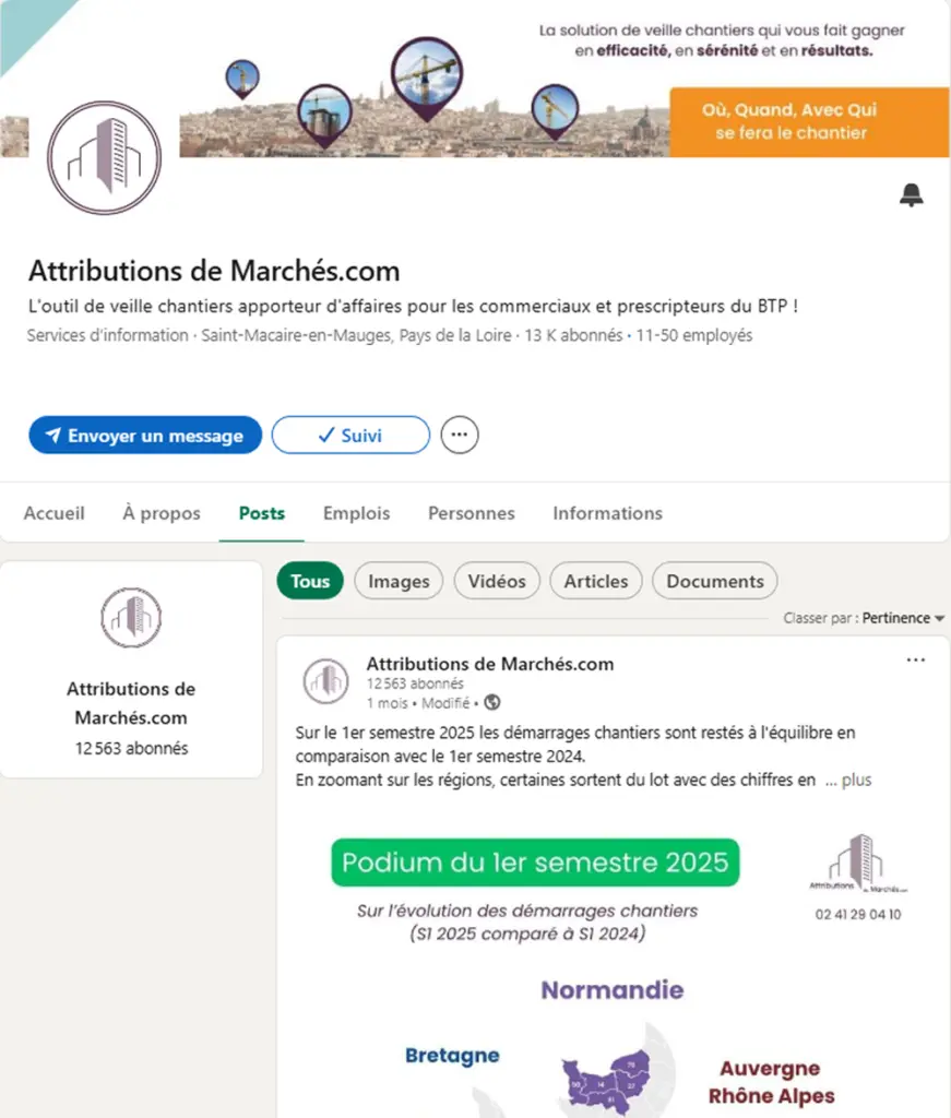 attributions de marches actualites linkedin
