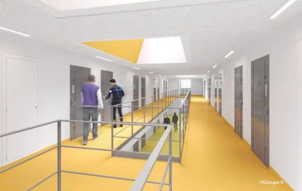 centre penitentiaire vannes couloir