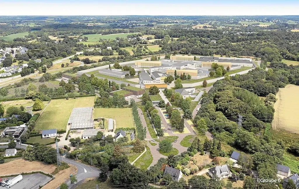 centre penitentiaire vannes vue aerienne