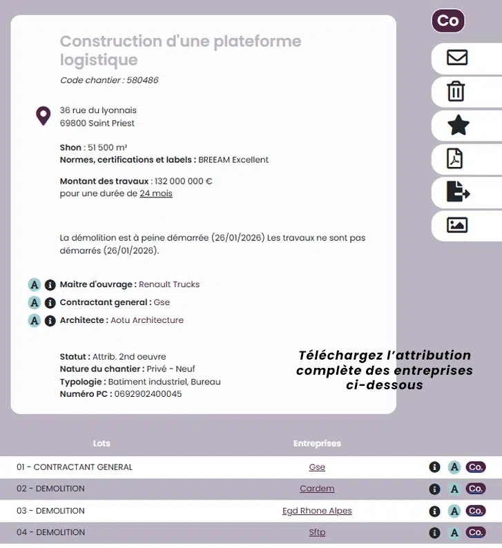plateforme renault trucks attribution